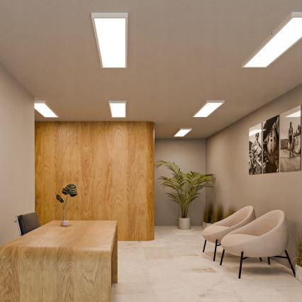 LED Prisadený panel LED/60W/230V 30x120 cm biely