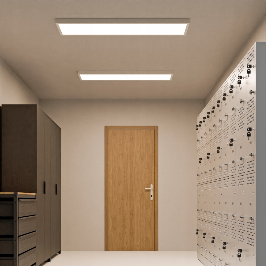 LED Prisadený panel LED/60W/230V 30x120 cm biely