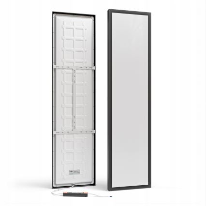 LED prisadený panel LED/60W/230V 30x120 cm čierny