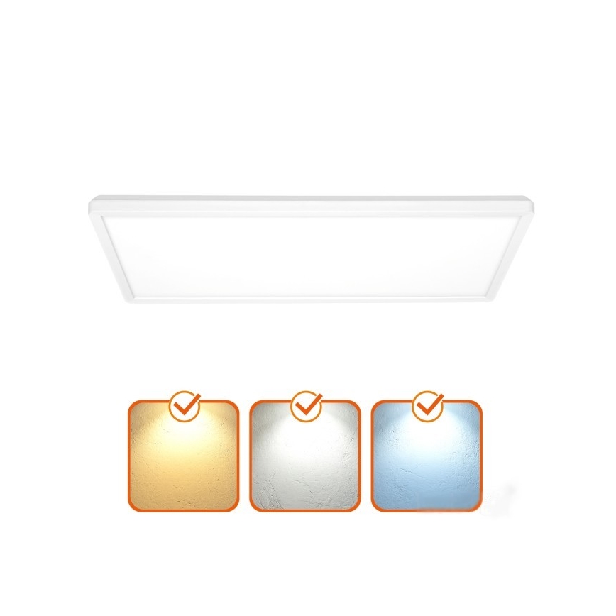 LED Prisadený panel NIVERA LED/32W/230V IP54 3000/4000/6000K 29,5x59,5 cm biela