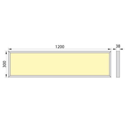 LED Prisadený panel OREGA LED/40W/230V 4000K IP40