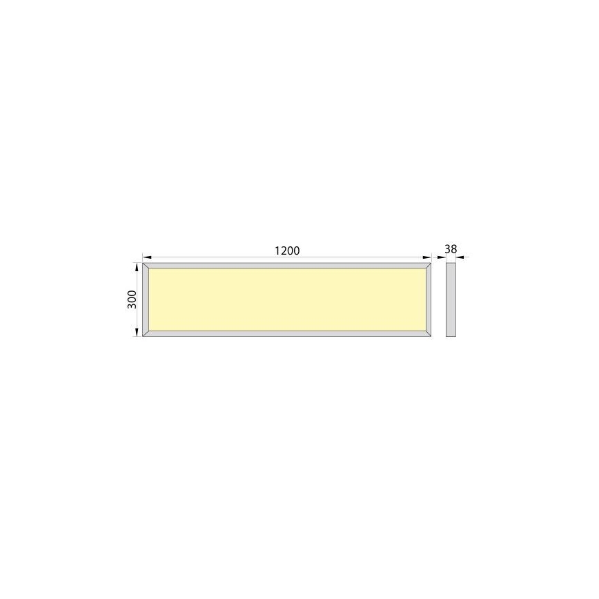 LED Prisadený panel OREGA N LINX 120 LED/50W/230V 4000K IP40