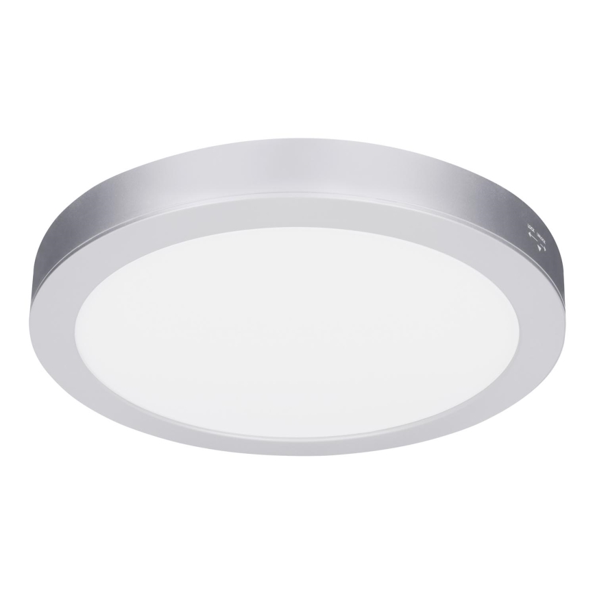 LED prisadený/podhľadový panel 2v1 18W/230V 3000/4000/6000K pr. 22,5 cm IP54 strieborný