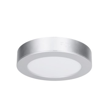 LED prisadený/podhľadový panel 2v1 LED/12W/230V 3000/4000/6000K pr.17cm IP54 strieborný