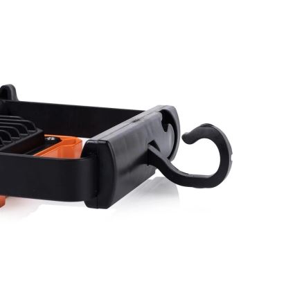 LED reflektor 10 W, 230 V, 6500 K, IP65 — oranžovo-čierny