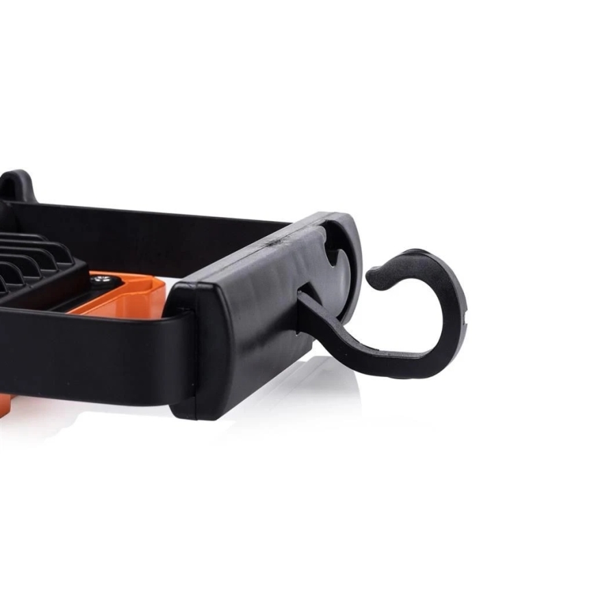 LED reflektor 10 W, 230 V, 6500 K, IP65 — oranžovo-čierny