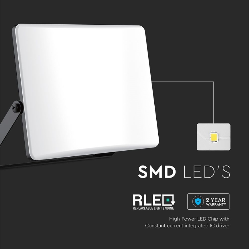LED Reflektor LED/30W/230V 3000/4000/6500K IP65 čierna