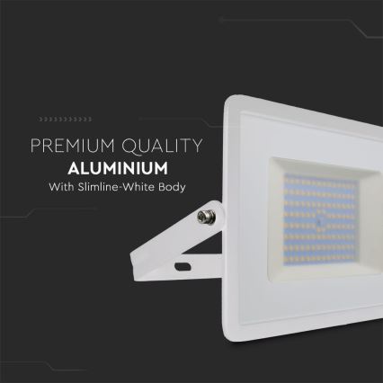 LED Reflektor LED/100W/230V 6500K IP65 biela