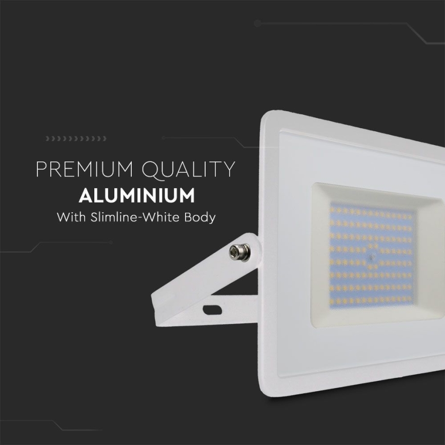 LED Reflektor LED/100W/230V 6500K IP65 biela