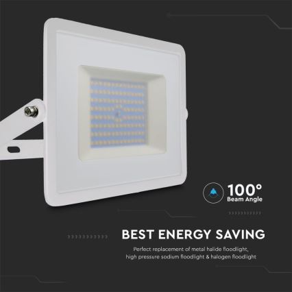LED Reflektor LED/100W/230V 6500K IP65 biela
