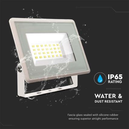 LED Reflektor LED/20W/230V 4000K IP65 biela