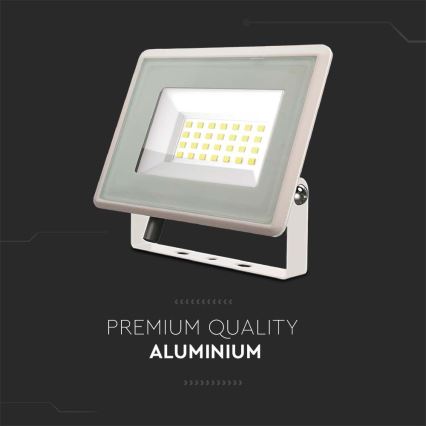 LED Reflektor LED/20W/230V 4000K IP65 biela