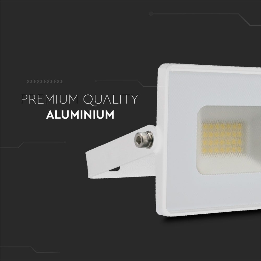 LED Reflektor LED/20W/230V 4000K IP65 biela