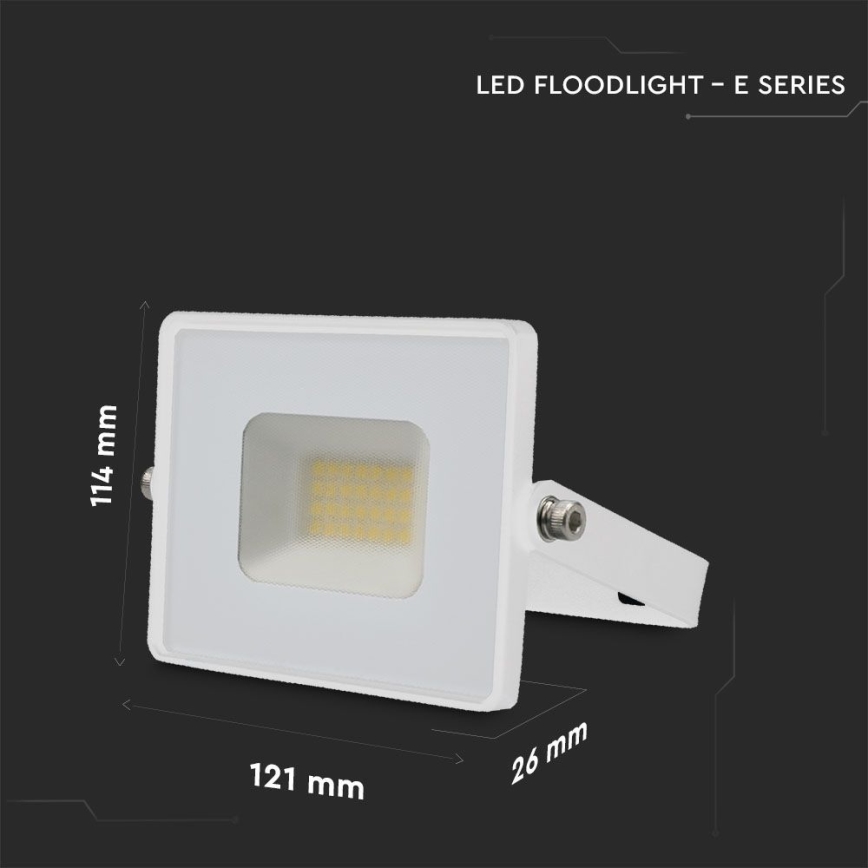 LED Reflektor LED/20W/230V 4000K IP65 biela