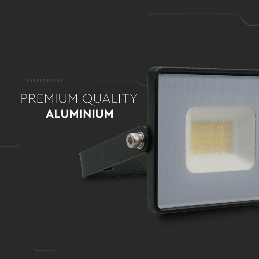 LED Reflektor LED/20W/230V 6500K IP65 čierna