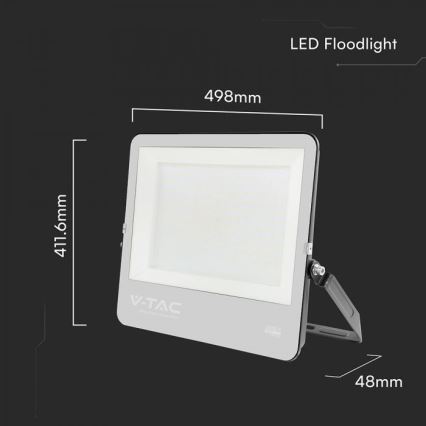 LED reflektor LED/300W/230V 4000K IP65 čierny