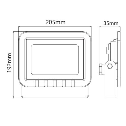 LED reflektor LED/50W/230V