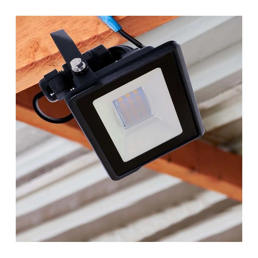 LED Reflektor s priamym napojením SAMSUNG CHIP LED/10W/230V IP65 6500K čierna