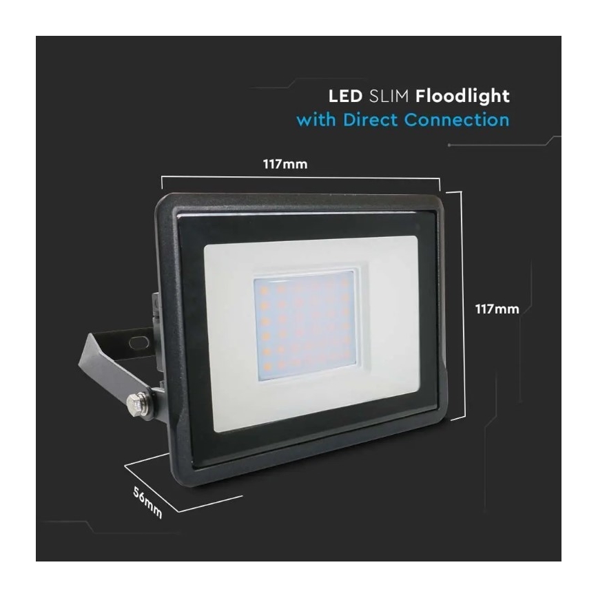 LED Reflektor s priamým napojením SAMSUNG CHIP LED/30W/230V IP65 4000K