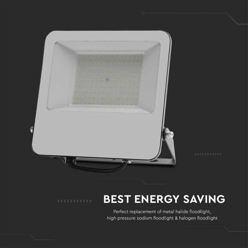 LED Reflektor SAMSUNG CHIP LED/100W/230V 6500K IP65 čierna