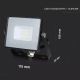 LED Reflektor SAMSUNG CHIP LED/10W/230V IP65 3000K čierna