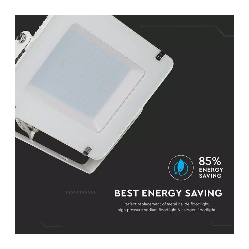 LED Reflektor SAMSUNG CHIP LED/150W/230V 3000K IP65 biela
