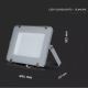 LED Reflektor SAMSUNG CHIP LED/150W/230V 6400K IP65 šedá