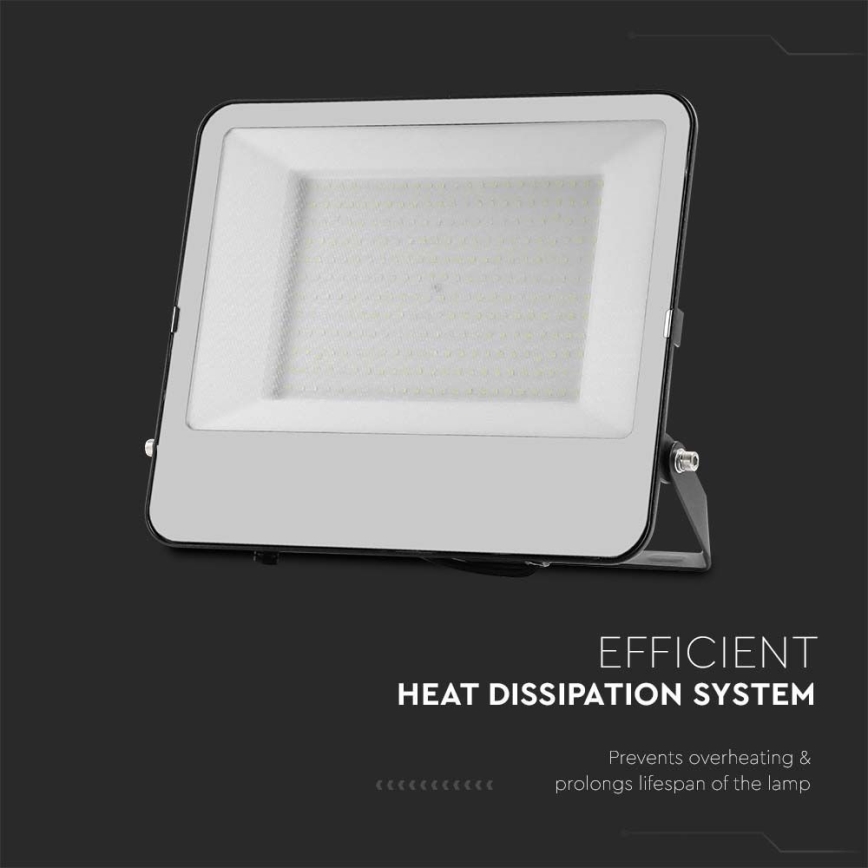LED Reflektor SAMSUNG CHIP LED/200W/230V 6500K IP65 čierna