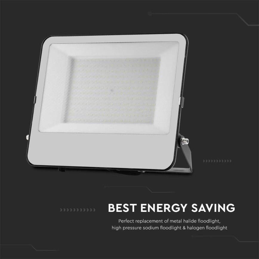 LED Reflektor SAMSUNG CHIP LED/200W/230V 6500K IP65 čierna