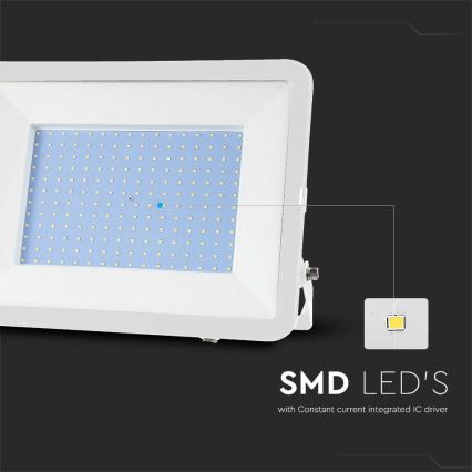 LED Reflektor SAMSUNG CHIP LED/300W/230V 6500K IP65 biela