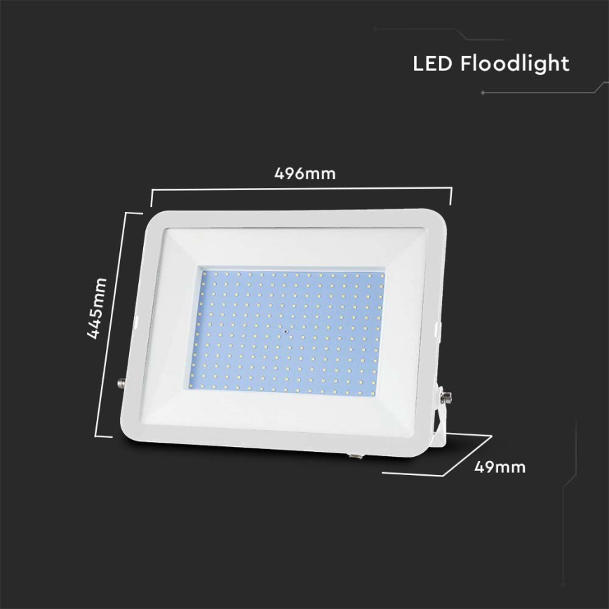 LED Reflektor SAMSUNG CHIP LED/300W/230V 6500K IP65 biela