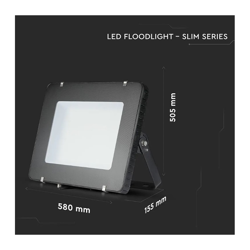 LED Reflektor SAMSUNG CHIP LED/400W/230V IP65 6400K čierna