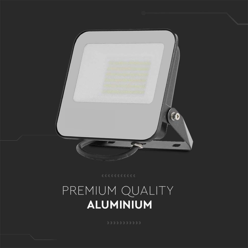 LED Reflektor SAMSUNG CHIP LED/50W/230V 4000K IP65 čierna