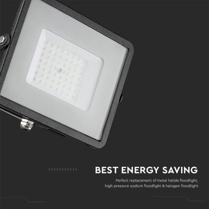 LED Reflektor SAMSUNG CHIP LED/50W/230V 6500K IP65 čierna