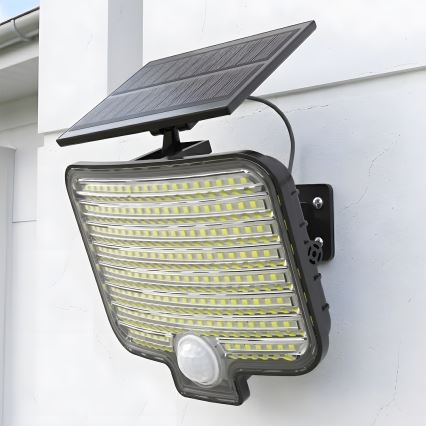 LED reflektor so senzorom a solárnym panelom ALEX LED/5,5W/3,7V 1200 mAh IP44