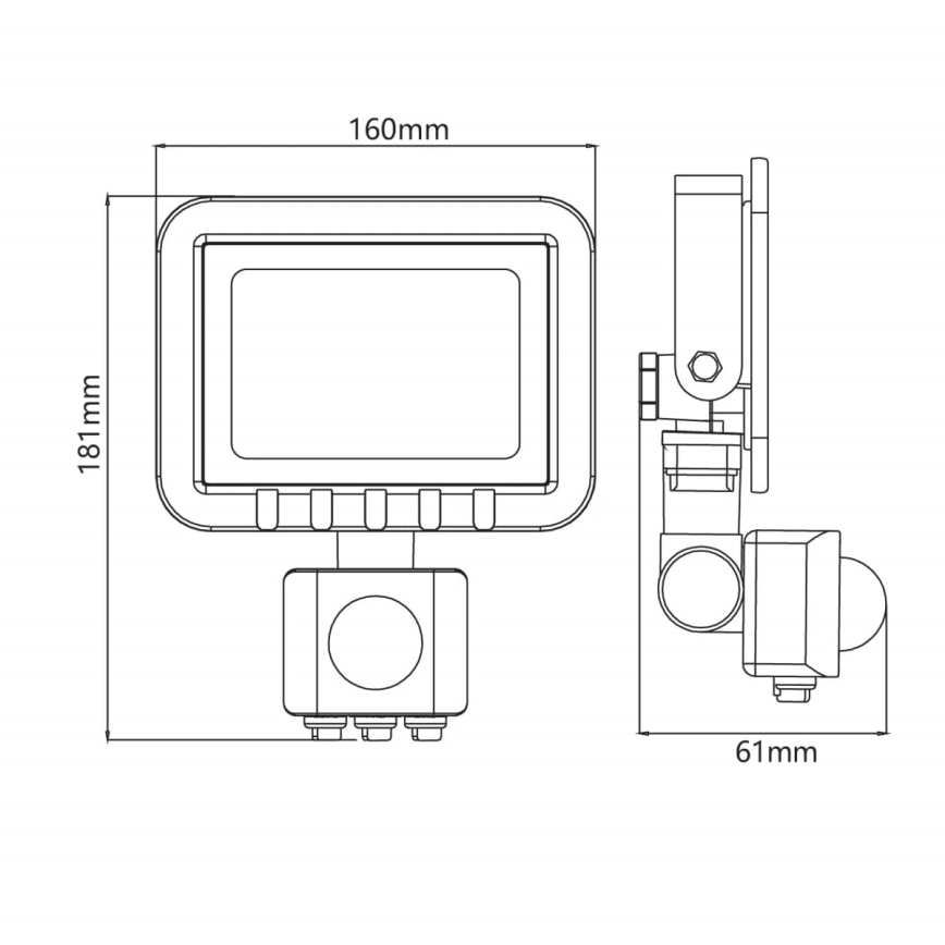 LED reflektor so senzorom LED/30W/230V IP65