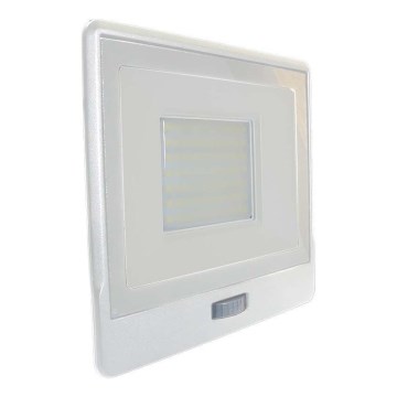 LED Reflektor so senzorom LED/50W/230V 4000K IP65 biela