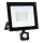 LED Reflektor so senzorom LED/50W/230V 6500K IP44 čierna