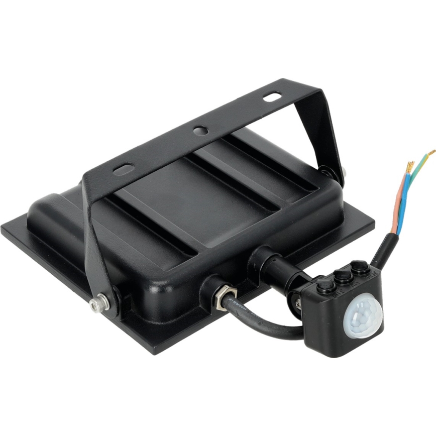 LED Reflektor so senzorom LED/50W/230V 6500K IP44 čierna