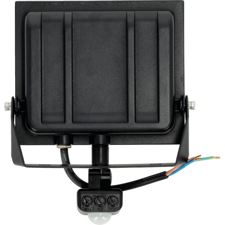 LED Reflektor so senzorom LED/50W/230V 6500K IP44 čierna