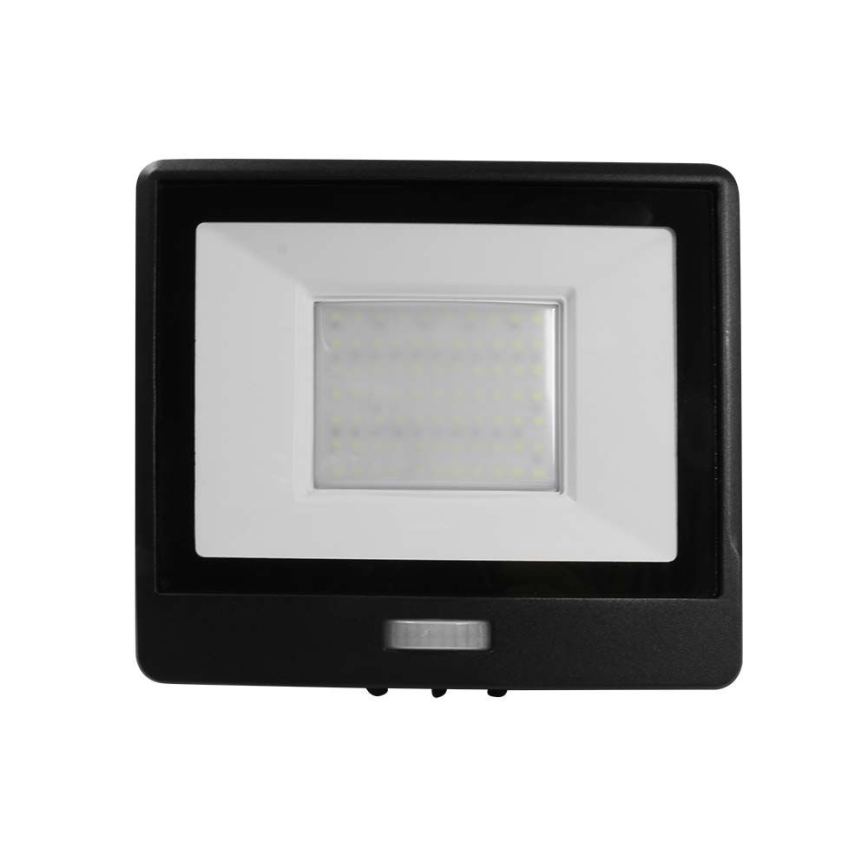 LED Reflektor so senzorom LED/50W/230V 6500K IP65 čierna