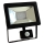 LED Reflektor so senzorom NOCTIS 2 SMD LED/10W/230V IP44 630lm čierna