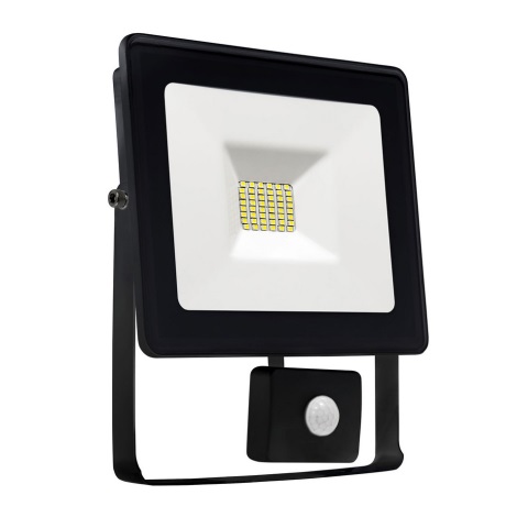 LED Reflektor so senzorom NOCTIS LUX SMD LED/10W/230V 900lm čierna IP44