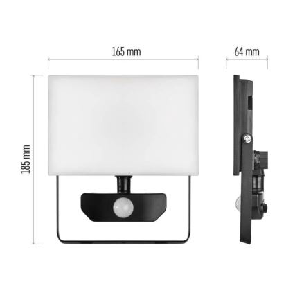LED Reflektor so senzorom TAMBO LED/30W/230V 4000K IP54