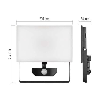 LED Reflektor so senzorom TAMBO LED/50W/230V 4000K IP54