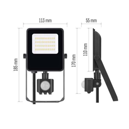 LED Reflektor so senzorom VISIO LED/20W/230V 4000K IP65