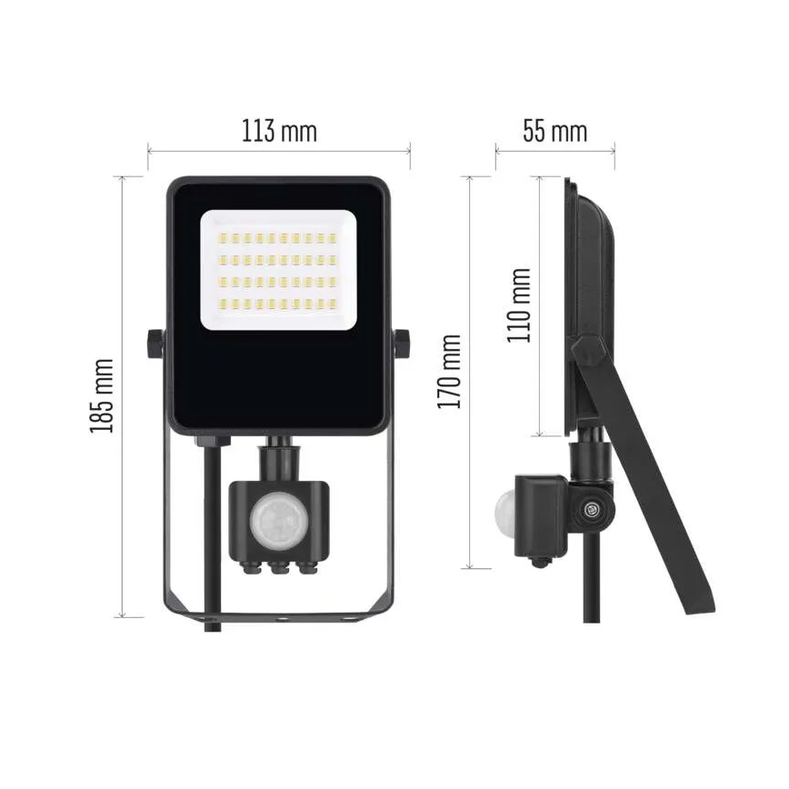 LED Reflektor so senzorom VISIO LED/20W/230V 4000K IP65