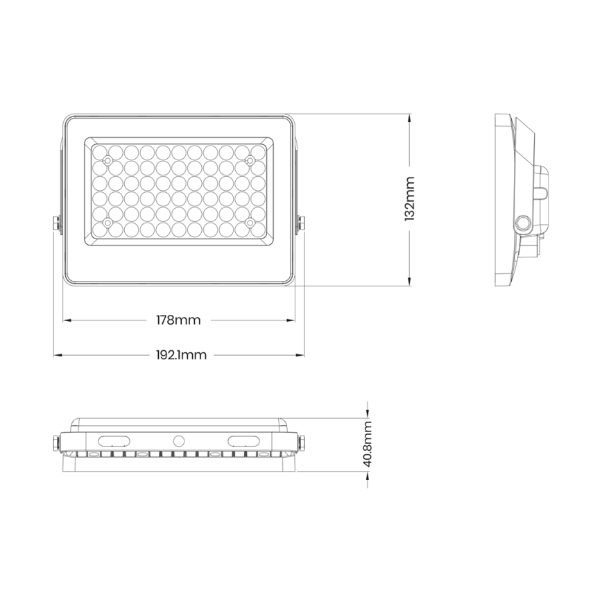 LED Reflektor so solárnym panelom FOCUS 60W/10000 mAh 3,2V 6000K IP65 + diaľkové ovládanie