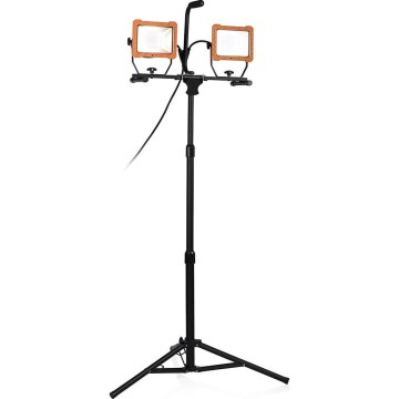 LED reflektor so stojanom 2xLED/30W/230V 4000K IP65 oranžovo-čierny