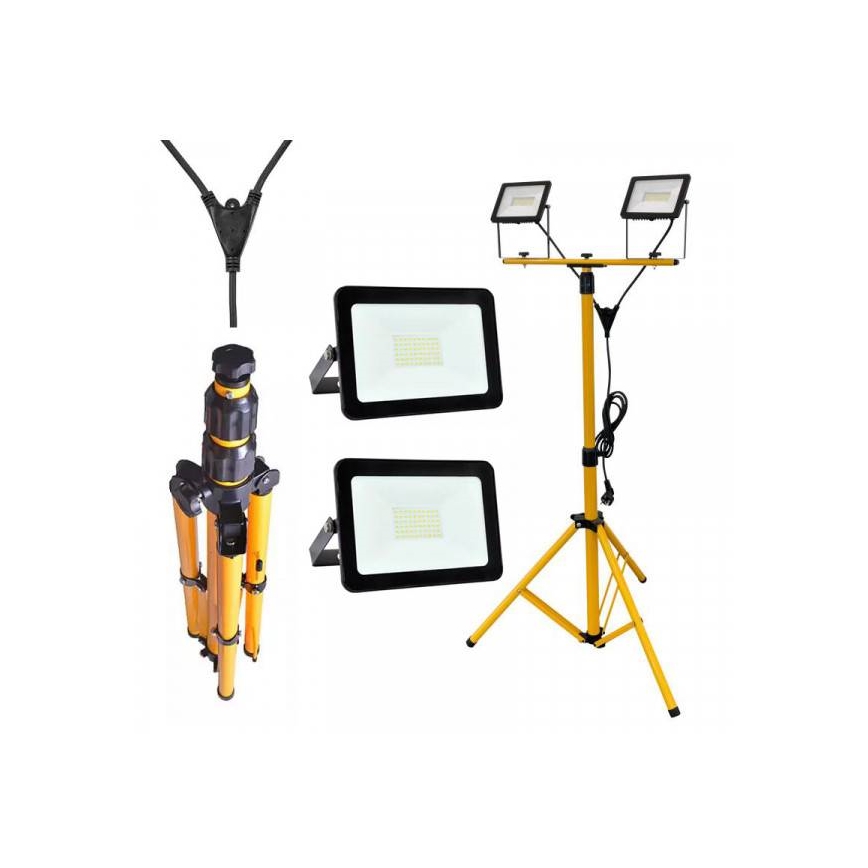 LED Reflektor so stojanom 2xLED/30W/230V IP65